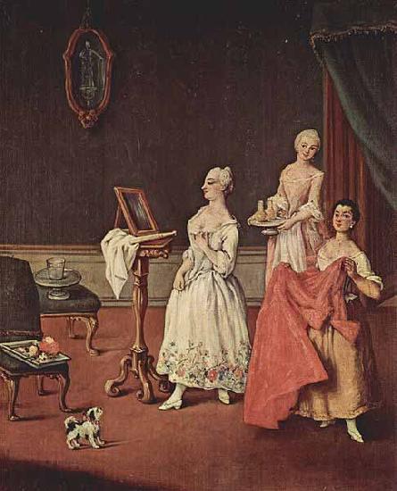 Pietro Longhi Dame bei der Toilette